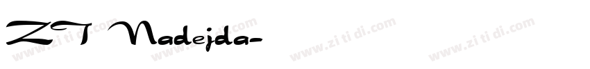 ZT Nadejda字体转换